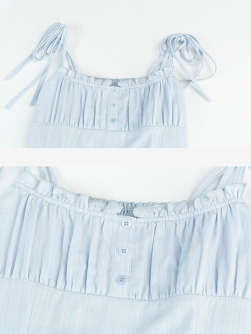 Tie-Shoulder Mini Dress