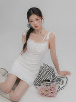Load image into Gallery viewer, Tie-Shoulder Mini Dress
