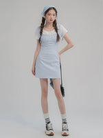 Load image into Gallery viewer, Tie-Shoulder Mini Dress
